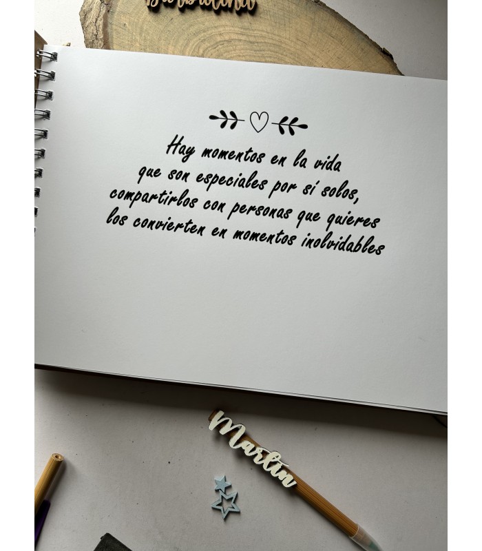 Libro de firmas modelo “estrellas”