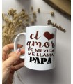 Taza regalo papá con llavero