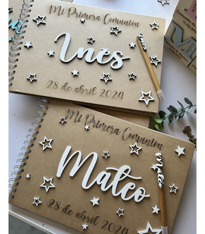 Libro de firmas modelo “estrellas”