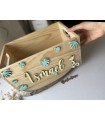 Caja Regalo Bebé Safari Personalizada de Madera