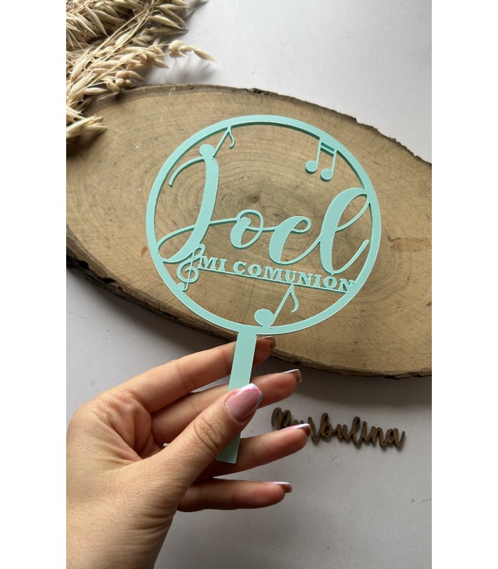 Topper tarta modelo música