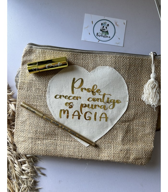 Neceser con labial y boli para profe