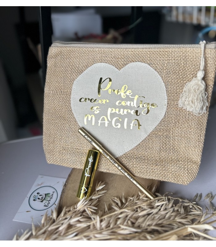 Neceser con labial y boli para profe