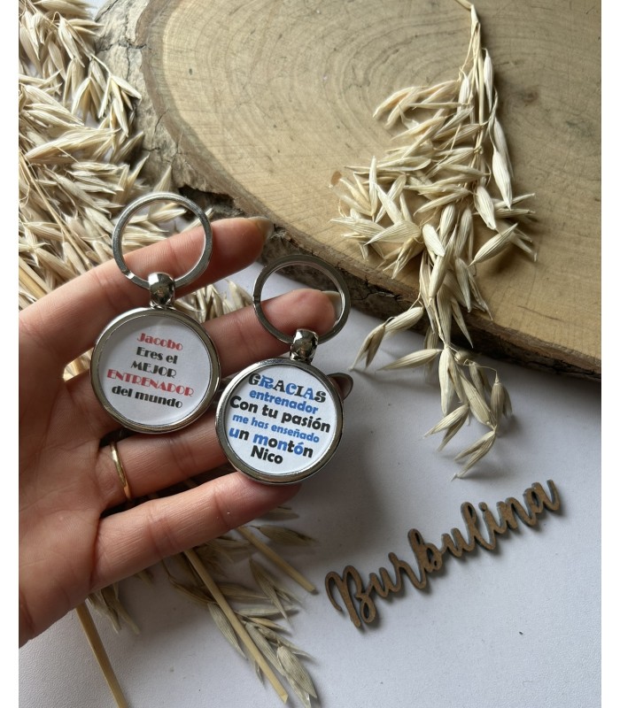 Taza y llavero personalizado para entrenador