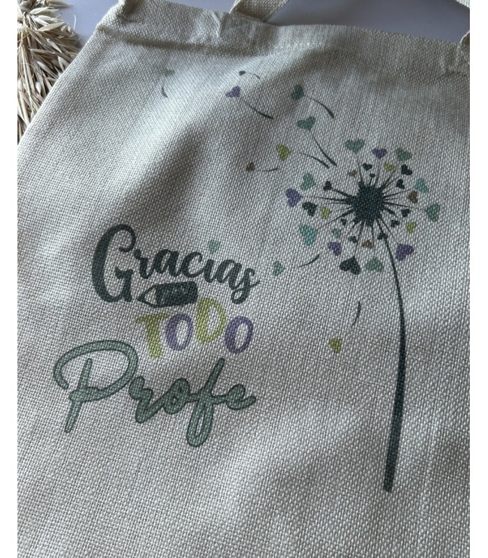 Bolsa y taza para profe