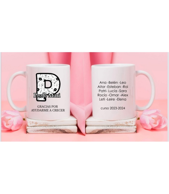 Taza personalizada para profe