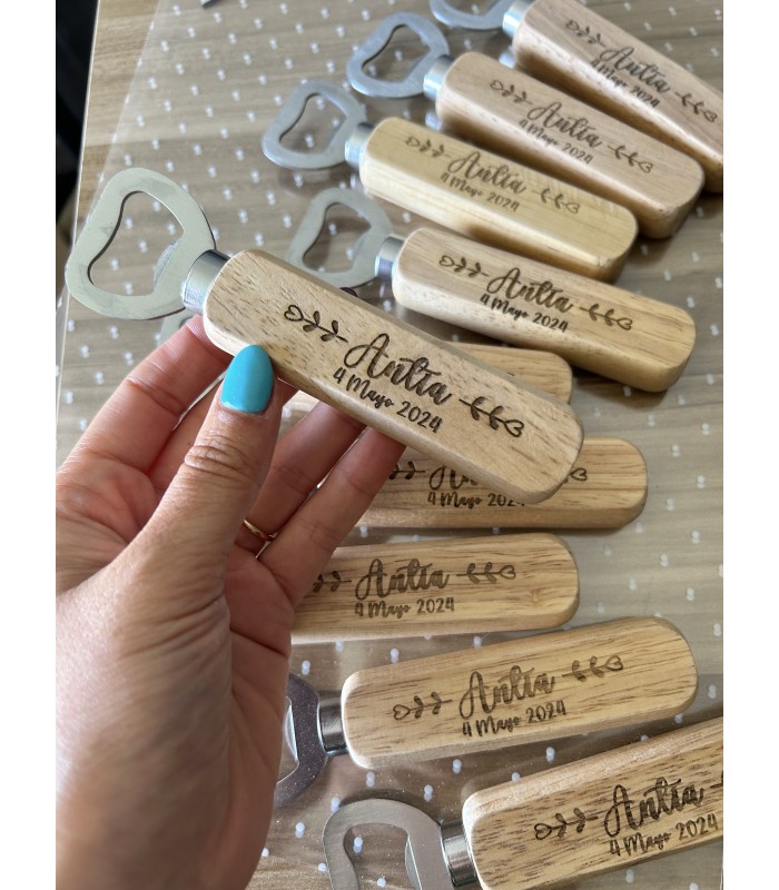 Abridor madera boda, bautizo o comunión