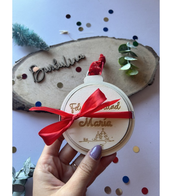 Bola navidad para regalar dinero