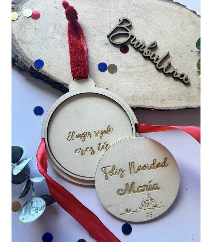 Bola navidad para regalar dinero