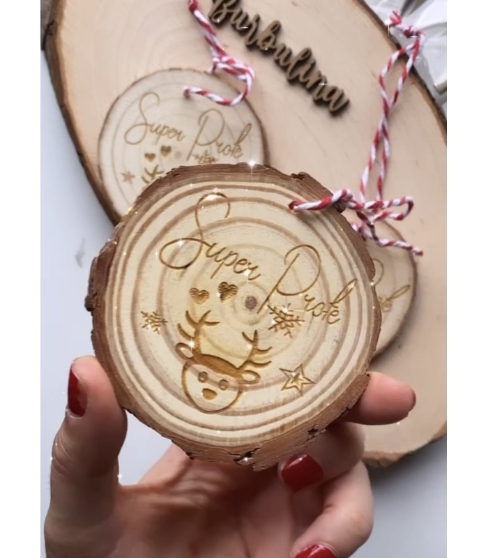 Adorno de Madera para Profe Pintado por el Niño | Regalo