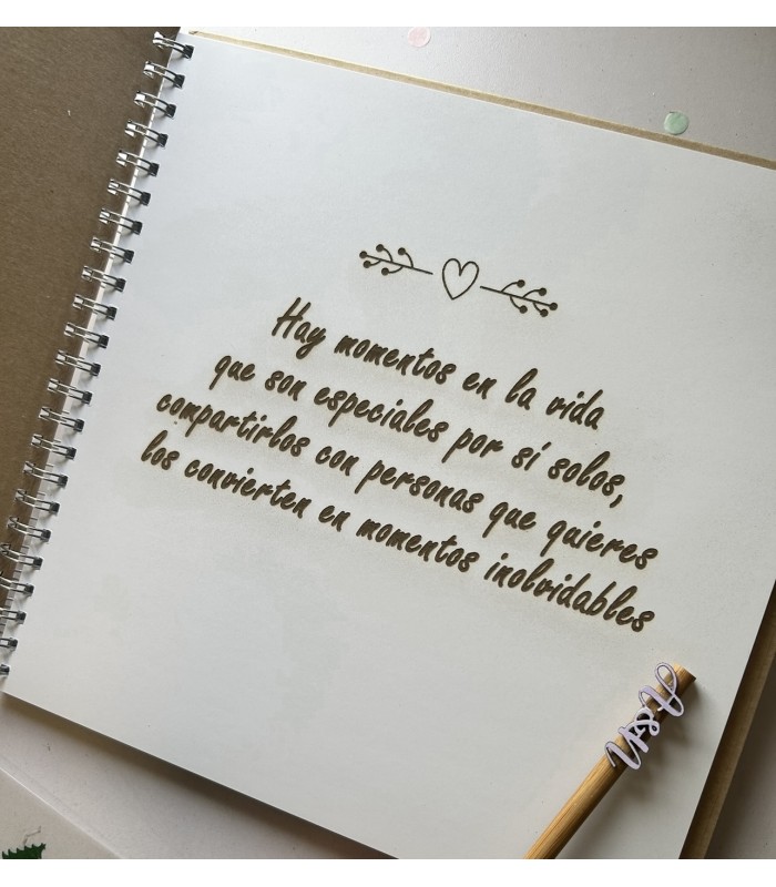 Libro de firmas cumpleaños o aniversario