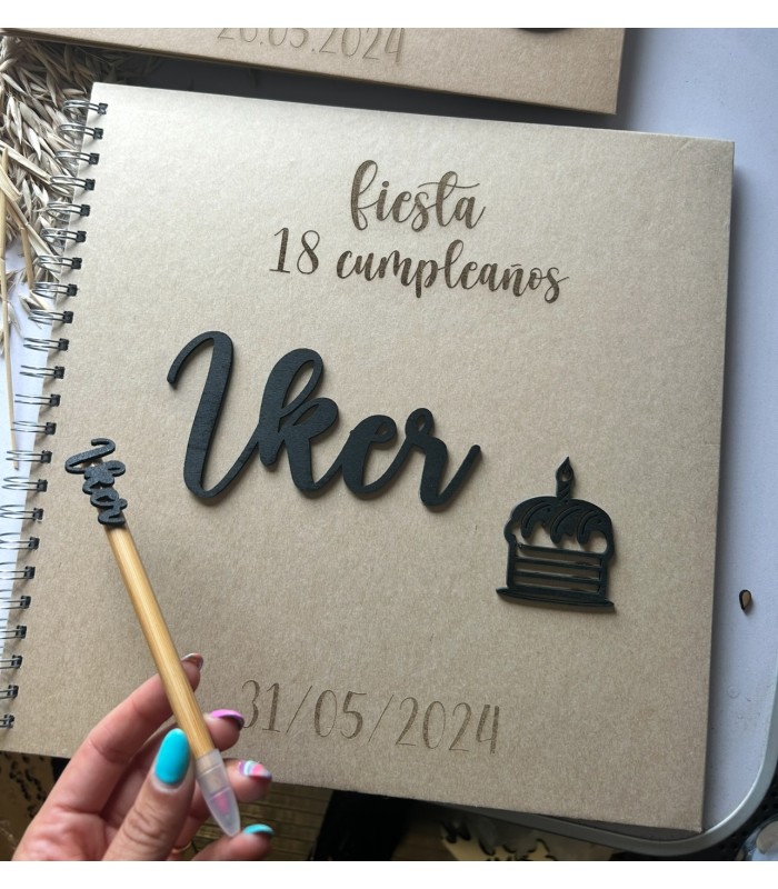 Libro de firmas cumpleaños o aniversario