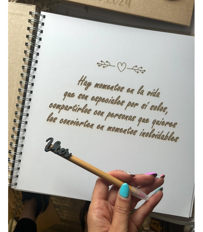 Libro de firmas cumpleaños o aniversario