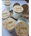 Vela con tapa para bautizo o comunión