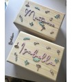 Caja personalizada nombre y flores
