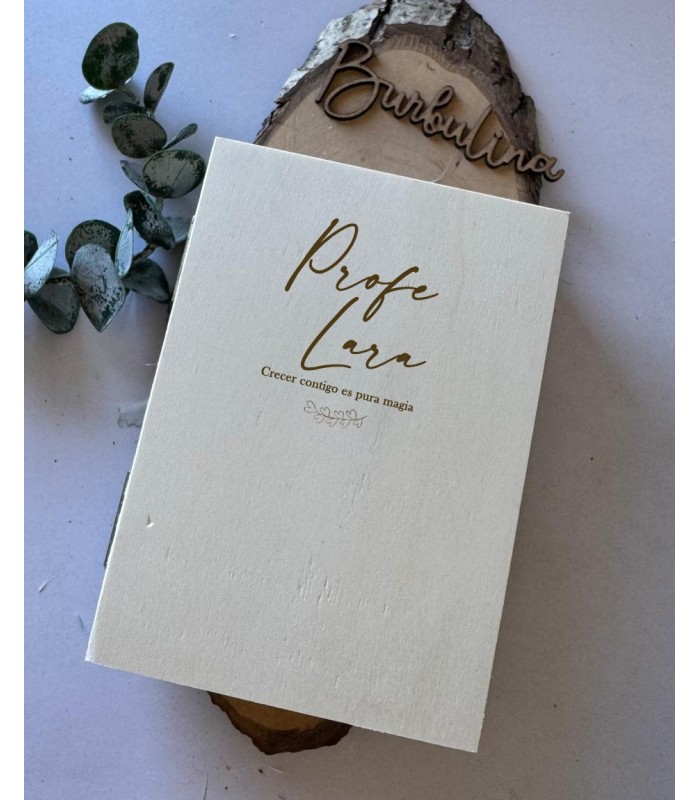 Marco dedicatoria y flores para profe