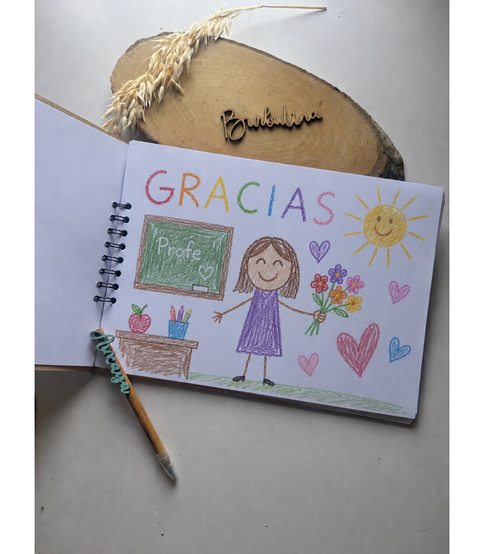 Libro de firmas regalo profe