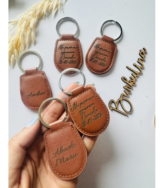 Llavero polipiel personalizado