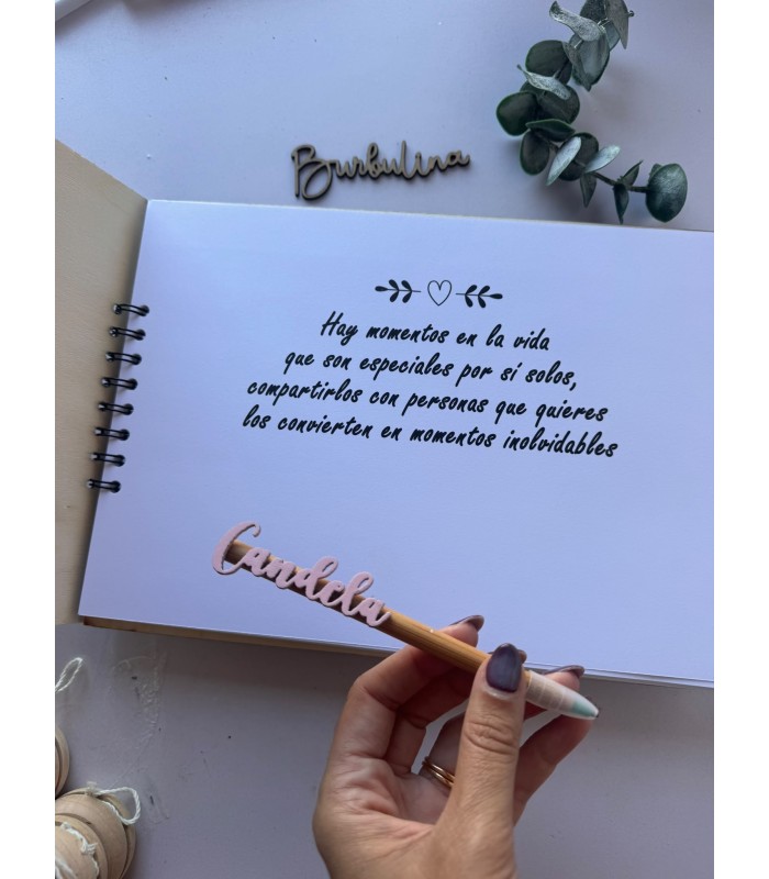 Libro de firmas para bautizo