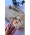 Adorno de Navidad Personalizado con Foto y Nombre en Relieve