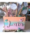Caja de Madera Personalizada con Nombre Pintada a Mano en degradado