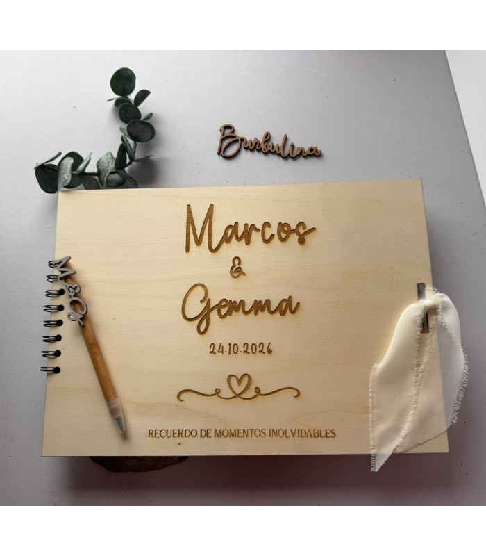 Libro de Firmas de Boda Personalizado