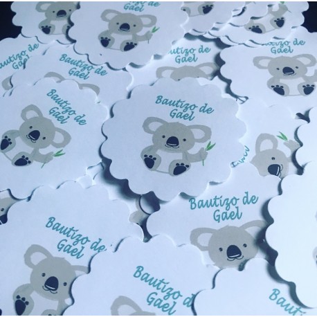 Etiquetas onduladas 5 cm