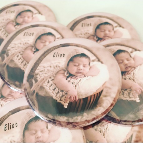 Espejos  para detalle de bautizo con foto