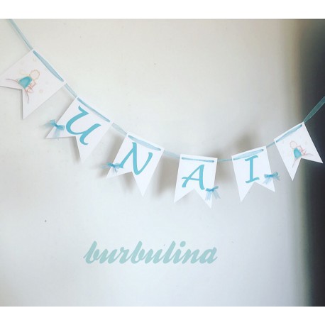 Banderín decorativo con nombre