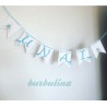 Banderín decorativo con nombre