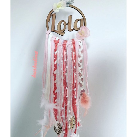 Atrapasueños modelo "Coral”