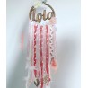 Atrapasueños con nombre 60 cm modelo "Coral”