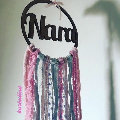 Atrapasueños 80 cm modelo "Pétalos"