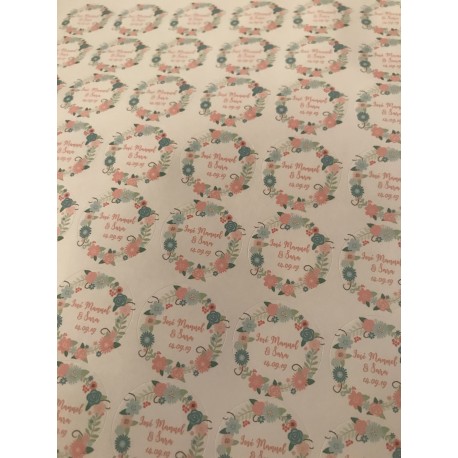 70 Pegatinas satinadas 2,5 cm