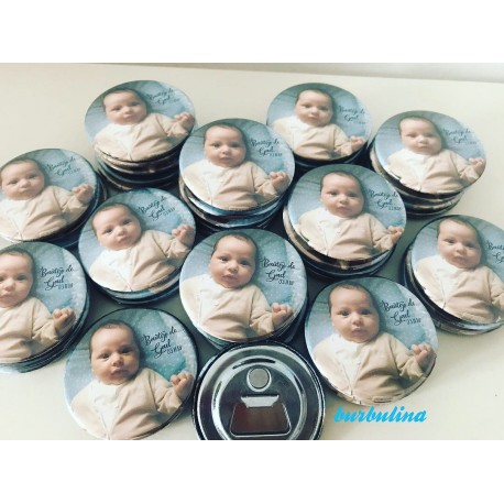 Abridores  para detalle de bautizo con foto