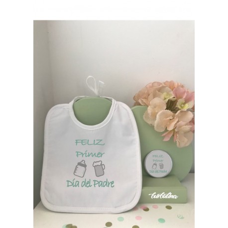 Babero y abridor Papá