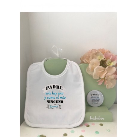 Babero y abridor Papá